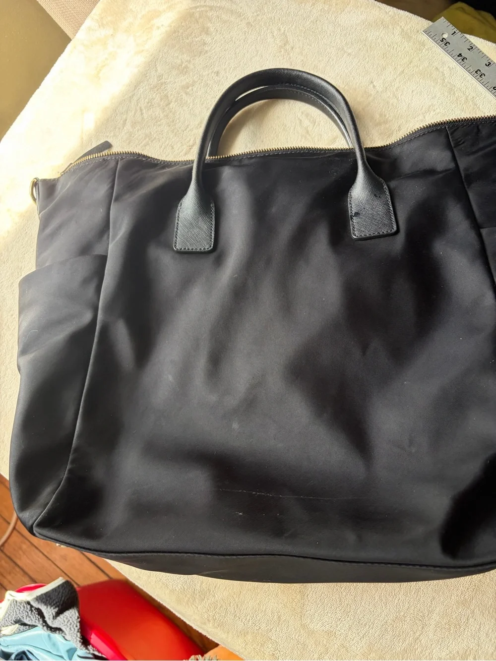 Kate Spade NY Black Nylon Hildy Baby Bag Diaper Tote